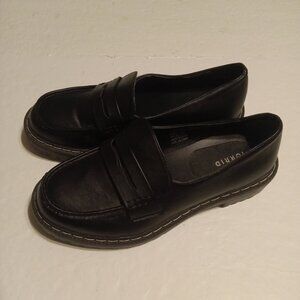 Torrid Chunky Lug Loafer Women's Black Shoes Size 11WW
